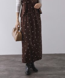 OPAQUE.CLIP | ベロアナロースカート/セットアップ対応可【洗濯機OK】(スカート)