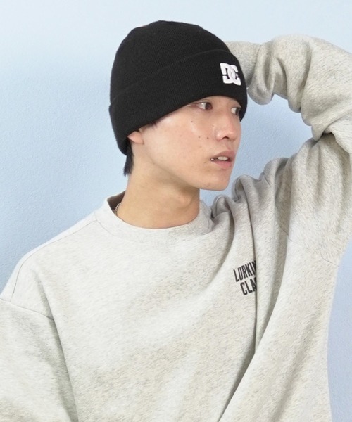 新品未使用 DIESEL ビーニー ユニセックス ホワイト DC/ディーシー ビーニー 25 DOUBLE WATCH STAR DBE254233（ニット