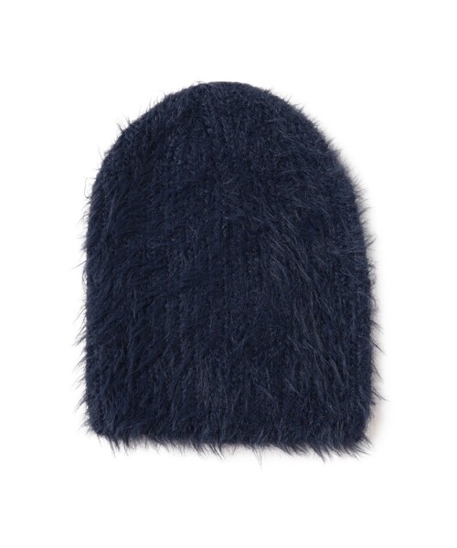 BEAMS（ビームス）の「ロング シャギー ワッチキャップ（ニットキャップ/ビーニー・メンズ・ベージュ/ネイビー/ブラック・ONE SIZE）」の3枚目の写真