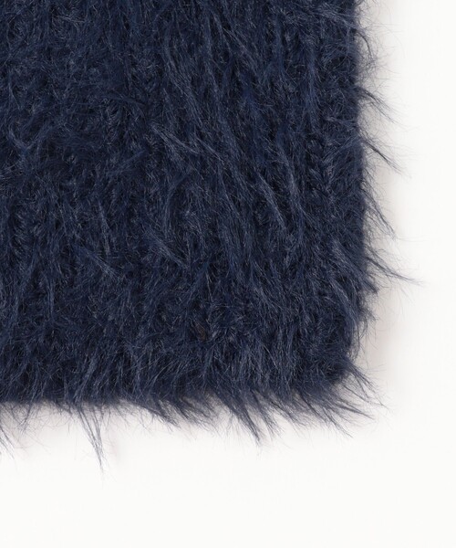 BEAMS（ビームス）の「ロング シャギー ワッチキャップ（ニットキャップ/ビーニー・メンズ・ベージュ/ネイビー/ブラック・ONE SIZE）」の6枚目の写真