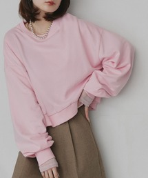 ad thie（アドティエ）の「ショート丈 スウェット プルオーバー（スウェット）」