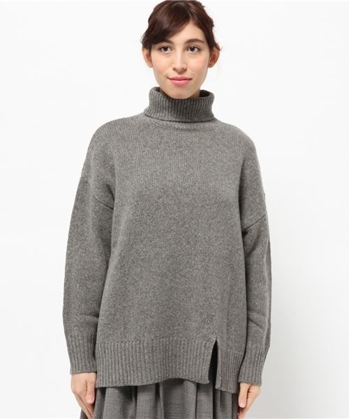 Sheta（シータ）の「ローゲージタートルPO（ニット/セーター・レディース・オフホワイト/グレー・FREE）」の3枚目の写真