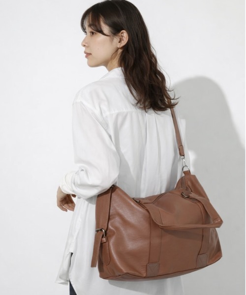 Burner(バーナー)の「【OKUOKU 0909】2WAY トート&ショルダーバッグ oku-bag-12-35【RBTS】(ショルダーバッグ・レディース・ブラウン/ブラック・FREE)」の1枚目の写真