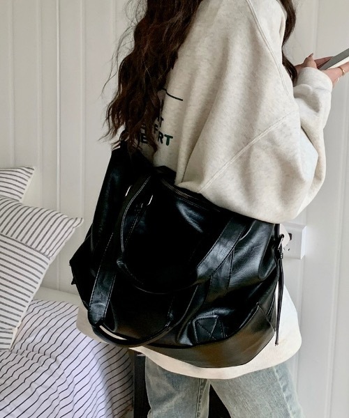 Burner(バーナー)の「【OKUOKU 0909】2WAY トート&ショルダーバッグ oku-bag-12-35【RBTS】(ショルダーバッグ・レディース・ブラウン/ブラック・FREE)」の10枚目の写真