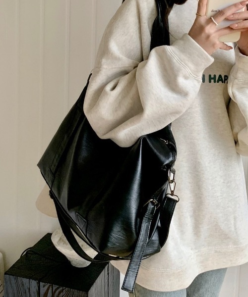 Burner(バーナー)の「【OKUOKU 0909】2WAY トート&ショルダーバッグ oku-bag-12-35【RBTS】(ショルダーバッグ・レディース・ブラウン/ブラック・FREE)」の8枚目の写真