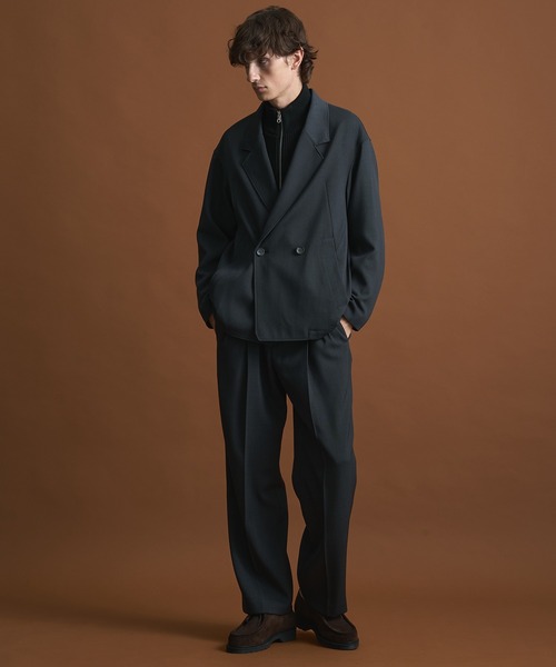 セットアップ対応〉AQUA WOOLカルゼタックスラックス（スラックス