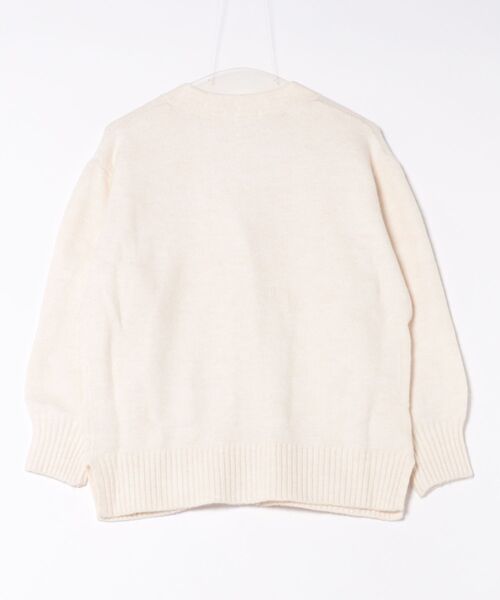 Honeys（ハニーズ）の「Ｖネックカーディガン（カーディガン/ボレロ・レディース・オートミール/ブルー系/杢グレー/ヘザーチャコール/ブラウン系・L/LL/M/S）」の12枚目の写真