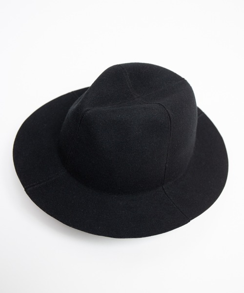 RACAL(ラカル)の「Cutting 4Panel Packable Fedora Hat / カッティング4パネルパッカブル帽体ハット(ハット・メンズ・ブラック/ベージュ・LARGE/MEDIUM)」の8枚目の写真