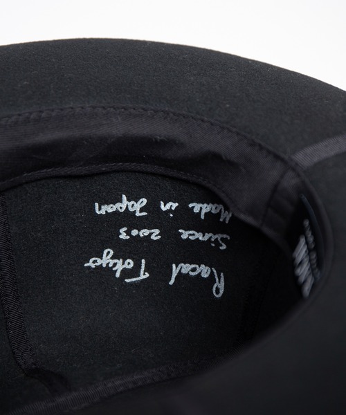 RACAL(ラカル)の「Cutting 4Panel Packable Fedora Hat / カッティング4パネルパッカブル帽体ハット(ハット・メンズ・ブラック/ベージュ・LARGE/MEDIUM)」の11枚目の写真