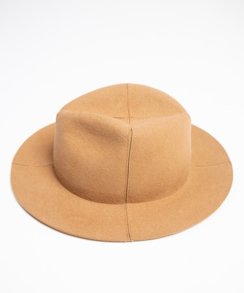 RACAL(ラカル)の「Cutting 4Panel Packable Fedora Hat / カッティング4パネルパッカブル帽体ハット(ハット・メンズ・ブラック/ベージュ・LARGE/MEDIUM)」の15枚目の写真