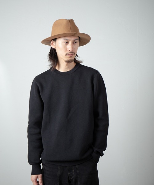 RACAL(ラカル)の「Cutting 4Panel Packable Fedora Hat / カッティング4パネルパッカブル帽体ハット(ハット・メンズ・ブラック/ベージュ・LARGE/MEDIUM)」の17枚目の写真
