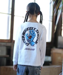 SANTA CRUZ（サンタクルーズ）の「SANTACRUZ/サンタクルーズ Scream Strip L/S T キッズ ロンT 25A603-42（Tシャツ/カットソー）」