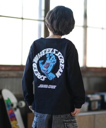 SANTA CRUZ | SANTACRUZ/サンタクルーズ Scream Strip L/S T キッズ ロンT 25A603-42(Tシャツ/カットソー)
