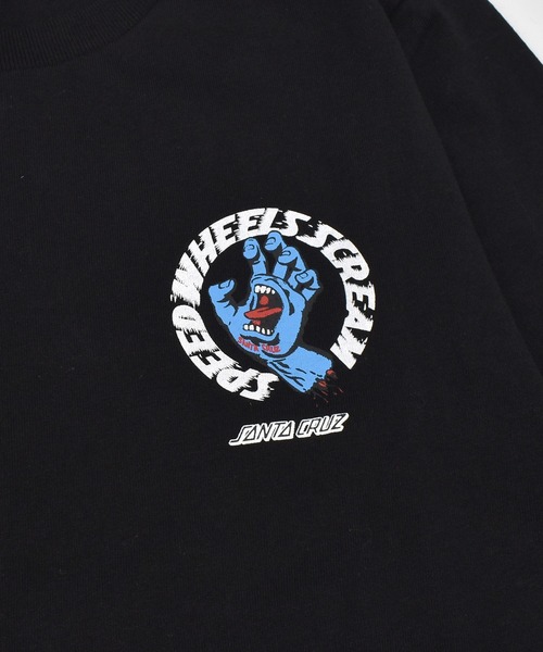 SANTA CRUZ(サンタクルーズ)の「SANTACRUZ/サンタクルーズ Scream Strip L/S T キッズ ロンT 25A603-42(Tシャツ/カットソー・キッズ・ホワイト/ブラック・140cm/150cm/160cm/130cm)」の8枚目の写真