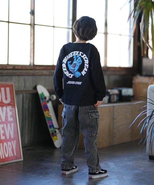 SANTA CRUZ(サンタクルーズ)の「SANTACRUZ/サンタクルーズ Scream Strip L/S T キッズ ロンT 25A603-42(Tシャツ/カットソー・キッズ・ホワイト/ブラック・140cm/150cm/160cm/130cm)」の18枚目の写真