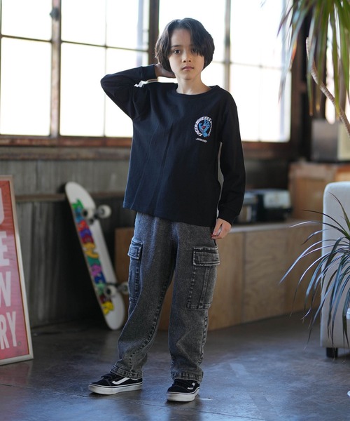 SANTA CRUZ(サンタクルーズ)の「SANTACRUZ/サンタクルーズ Scream Strip L/S T キッズ ロンT 25A603-42(Tシャツ/カットソー・キッズ・ホワイト/ブラック・140cm/150cm/160cm/130cm)」の19枚目の写真