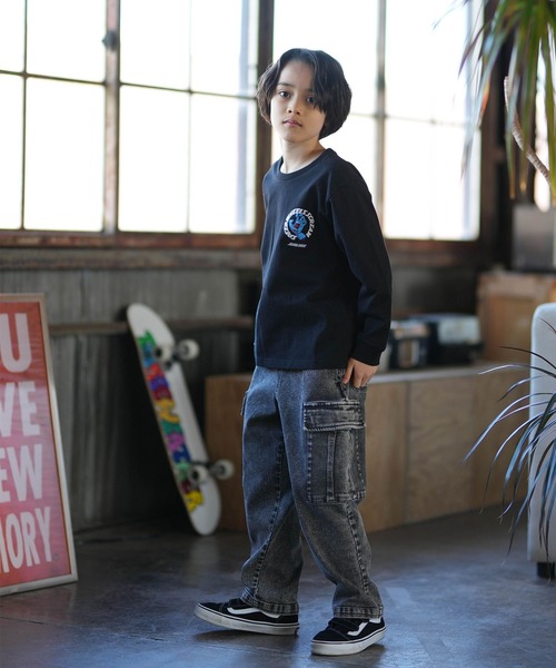 SANTA CRUZ(サンタクルーズ)の「SANTACRUZ/サンタクルーズ Scream Strip L/S T キッズ ロンT 25A603-42(Tシャツ/カットソー・キッズ・ホワイト/ブラック・140cm/150cm/160cm/130cm)」の20枚目の写真