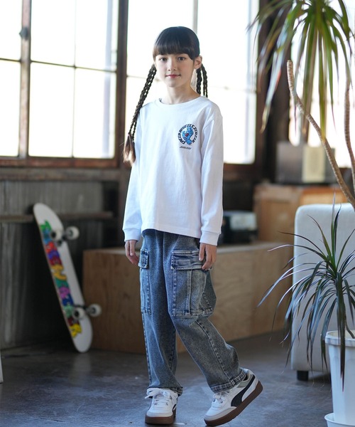 SANTA CRUZ(サンタクルーズ)の「SANTACRUZ/サンタクルーズ Scream Strip L/S T キッズ ロンT 25A603-42(Tシャツ/カットソー・キッズ・ホワイト/ブラック・140cm/150cm/160cm/130cm)」の16枚目の写真