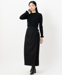 O'NEIL of DUBLIN | O'NEIL OF DUBLIN ダブルベルト ロングキルトスカート マキシ丈90cm(スカート)