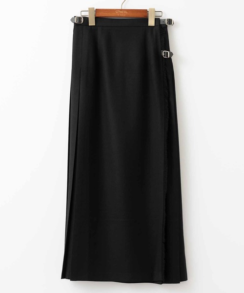 O’NEIL OF DUBLIN マキシ丈スカート 90cm Wワイドベルト O'NEIL of DUBLIN（オニールオブダブリン） スカート マキシ丈スカート