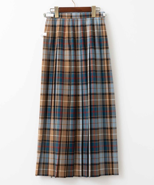 O'NEIL of DUBLIN(オニールオブダブリン)の「O'NEIL OF DUBLIN ダブルベルト ロングキルトスカート マキシ丈90cm(スカート・レディース・ライトブラウン/カーキ/ブラック/ネイビー/ダークグリーン/ブラック系その他・10/8)」の18枚目の写真