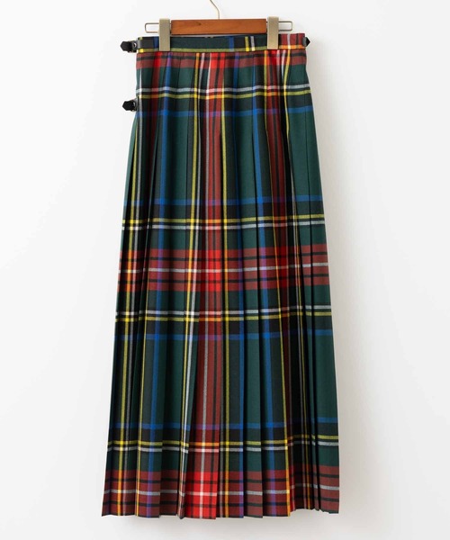 O'NEIL of DUBLIN(オニールオブダブリン)の「O'NEIL OF DUBLIN ダブルベルト ロングキルトスカート マキシ丈90cm(スカート・レディース・ライトブラウン/カーキ/ブラック/ネイビー/ダークグリーン/ブラック系その他・10/8)」の11枚目の写真