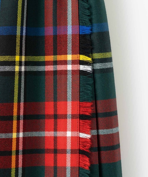 O'NEIL of DUBLIN(オニールオブダブリン)の「O'NEIL OF DUBLIN ダブルベルト ロングキルトスカート マキシ丈90cm(スカート・レディース・ライトブラウン/カーキ/ブラック/ネイビー/ダークグリーン/ブラック系その他・10/8)」の12枚目の写真