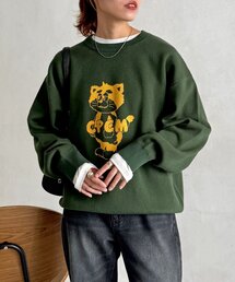 【ANYMAL】マスコットキャラスウェットライクニット
