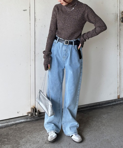 ISOOK（アイスー）の「【ISOOK / アイスー】ウォーマータートルリブセーター / 指穴 サムホール フィンガーホール リブニット ハイネック ミドル丈 ロングスリーブ 長袖 ミックスニット アイボリー チャコール ブラウン ZOZOTOWN限定（ニット/セーター・レディース・アイボリー/チャコール/ブラウン・FREE）」の18枚目の写真