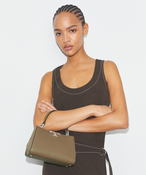 bell64 エレノア ペブルド ミニサッチェル バッグ（ショルダーバッグ）｜TORY