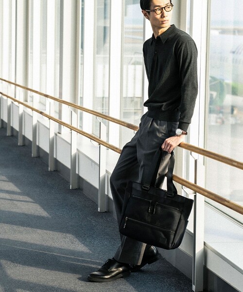 SONNE(ゾンネ)の「【SONNE/ゾンネ】SOSF002 TOTE BAG(トートバッグ・メンズ・ブラック・FREE)」の3枚目の写真