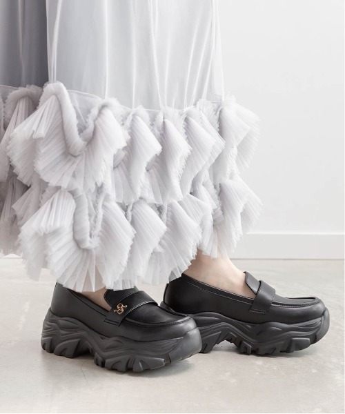 セール】ボリュームソールスニーカーライクローファー（ローファー