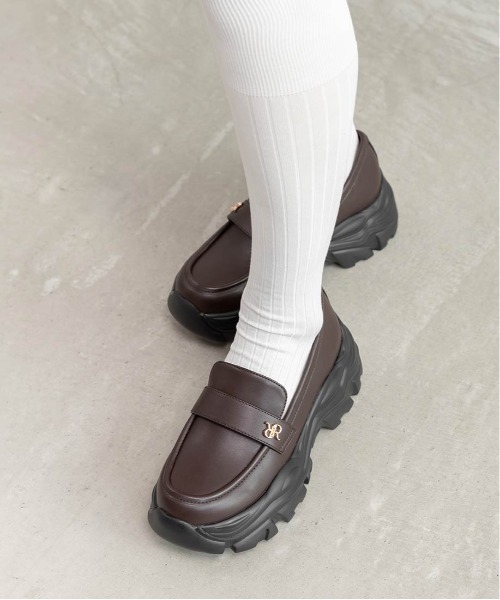 セール】ボリュームソールスニーカーライクローファー（ローファー