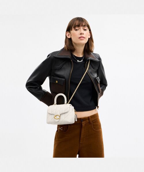 [コーチ] Tabby 19 ショルダーバッグ  TOP handle  斜め掛けショルダーバッグ コーチ] Tabby 19 ショルダーバッグ TOP handle 斜め掛けショルダーバッグ