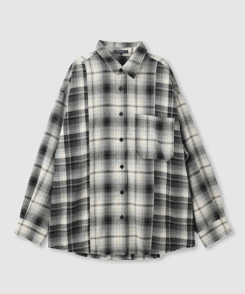 NAVY(ネイビー)の「nAvy オンブレチェック切り替えネルシャツ(シャツ/ブラウス・メンズ・ブルー/ブラック/ブラウン・M/S/XL/L)」の15枚目の写真
