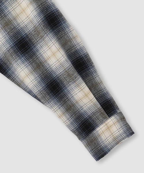 NAVY(ネイビー)の「nAvy オンブレチェック切り替えネルシャツ(シャツ/ブラウス・メンズ・ブルー/ブラック/ブラウン・M/S/XL/L)」の19枚目の写真