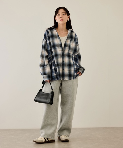 NAVY(ネイビー)の「nAvy オンブレチェック切り替えネルシャツ(シャツ/ブラウス・メンズ・ブルー/ブラック/ブラウン・M/S/XL/L)」の22枚目の写真