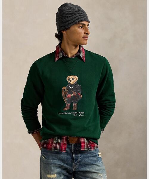 POLO RALPH LAUREN(ポロ ラルフ ローレン)の「Polo ベア フリース スウェットシャツ(スウェット・メンズ・グリーン・XS/XL/S/M/L/XXL)」の1枚目の写真
