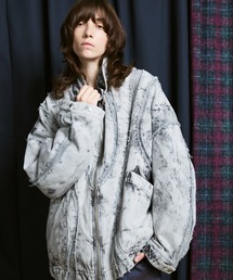 MAISON SPECIAL Alien Blouson/エイリアンブルゾン Cut Off Denim Prime-Over Stand Collor Alien Blouson