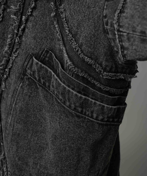 MAISON SPECIAL(メゾンスペシャル)の「《UNISEX》Prime-Over Denim Switching Alien Blouson/プライムオーバーデニム切り替えエイリアンブルゾン【MAISON SPECIAL/メゾンスペシャル】■セットアップ対応■(ブルゾン・メンズ・ブラック/ライトグレー・1/0/2)」の18枚目の写真