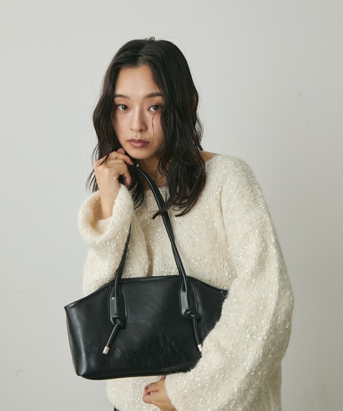 Lunea（ルネア）の「レトロエコレザーショルダーバッグ（ショルダーバッグ・レディース・ブラック/ブラウン/ホワイト・FREE）」の16枚目の写真