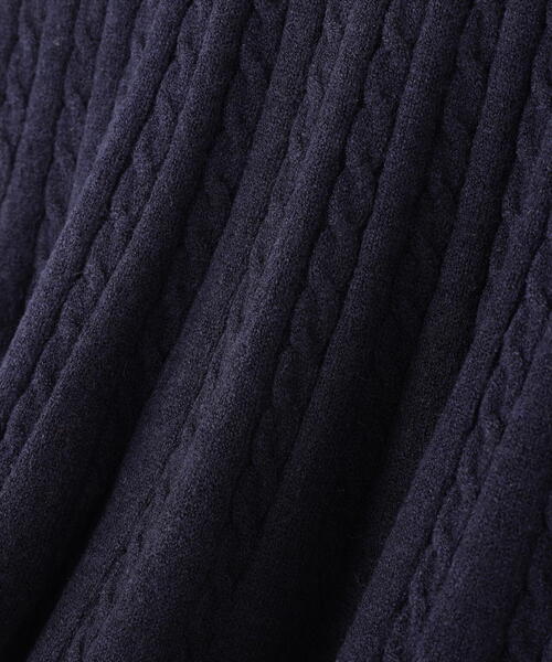 NATURAL BEAUTY BASIC(ナチュラルビューティーベーシック)の「◇ケーブルペプラムニット(ニット/セーター・レディース・ネイビー/ライトグリーン/オフホワイト・FREE)」の15枚目の写真