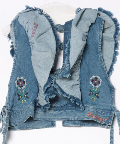 チャイハネ（チャイハネ）の「【チャイハネ】ディルバル ベスト風トップス（ベスト・レディース・ダークブルー/ライトブルー・FREE）」の11枚目の写真