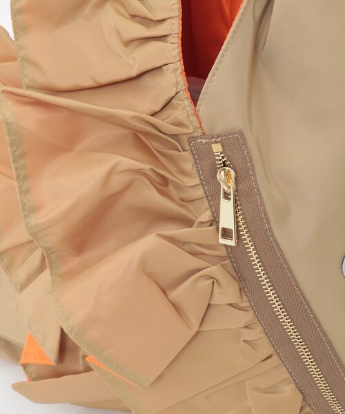 SOFFITTO（ソフィット）の「【RISLEY×OUTDOOR(リズレイ×アウトドア)】トライアングルフリルバッグ［R2501-TFB36］（ショルダーバッグ・レディース・カーキ・FREE）」の3枚目の写真