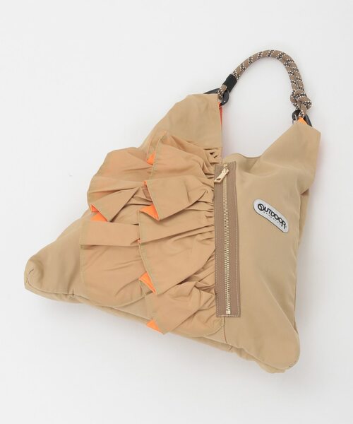 SOFFITTO（ソフィット）の「【RISLEY×OUTDOOR(リズレイ×アウトドア)】トライアングルフリルバッグ［R2501-TFB36］（ショルダーバッグ・レディース・カーキ・FREE）」の6枚目の写真