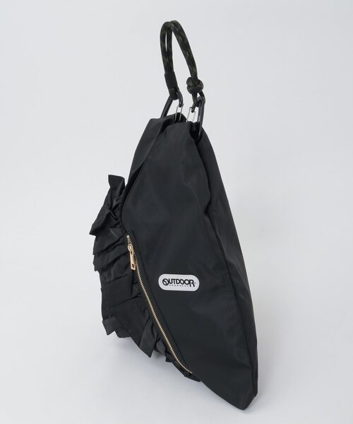 SOFFITTO（ソフィット）の「【RISLEY×OUTDOOR(リズレイ×アウトドア)】トライアングルフリルバッグ［R2501-TFB36］（ショルダーバッグ・レディース・カーキ・FREE）」の8枚目の写真