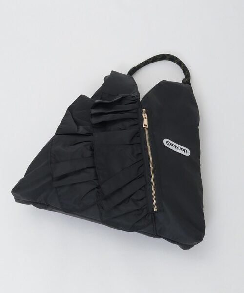 SOFFITTO（ソフィット）の「【RISLEY×OUTDOOR(リズレイ×アウトドア)】トライアングルフリルバッグ［R2501-TFB36］（ショルダーバッグ・レディース・カーキ・FREE）」の14枚目の写真