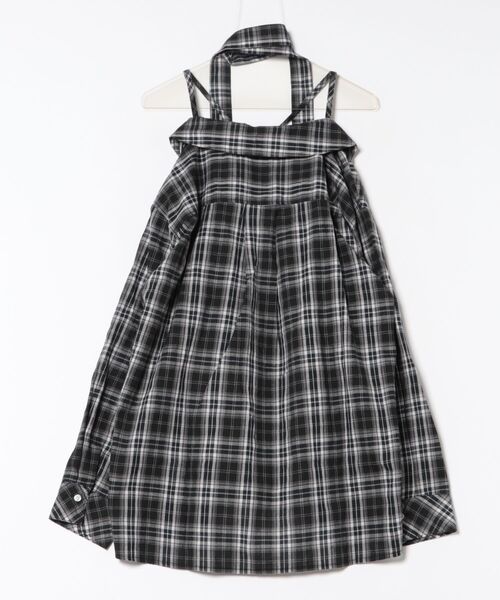 DURAS(デュラス)の「オフショルマルチチェックシャツ(シャツ/ブラウス・レディース・ブラウン/ネイビー/ブラック・FREE)」の15枚目の写真