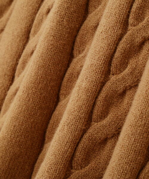 FREE'S MART（フリーズマート）の「◆レイヤード風ケーブルニットミニワンピース（ワンピース・レディース・ベージュ/ネイビー・SMALL/MEDIUM）」の16枚目の写真