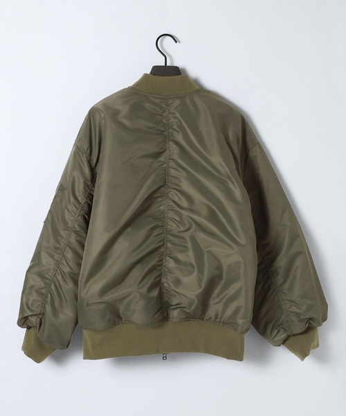 JEANASIS（ジーナシス）の「【eL】MA-1 Blouson/603842（MA-1・レディース・ネイビー/カーキ・FREE）」の14枚目の写真